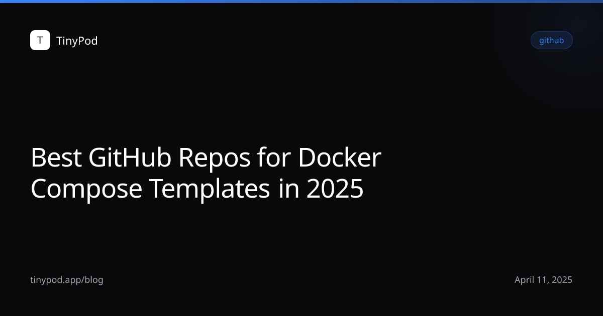Best GitHub Repos for Docker Compose Templates in 2025