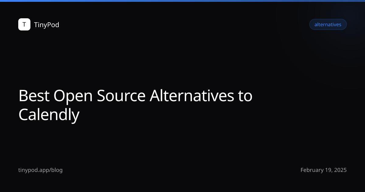 Best Open Source Alternatives to Calendly