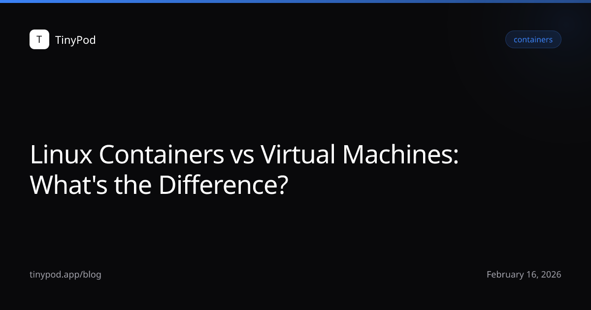 Linux Containers vs Virtual Machines: What's the Difference?