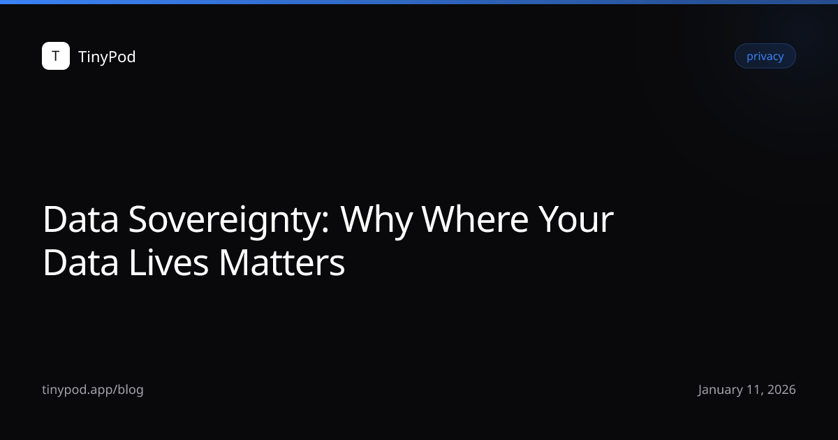 Data Sovereignty: Why Where Your Data Lives Matters