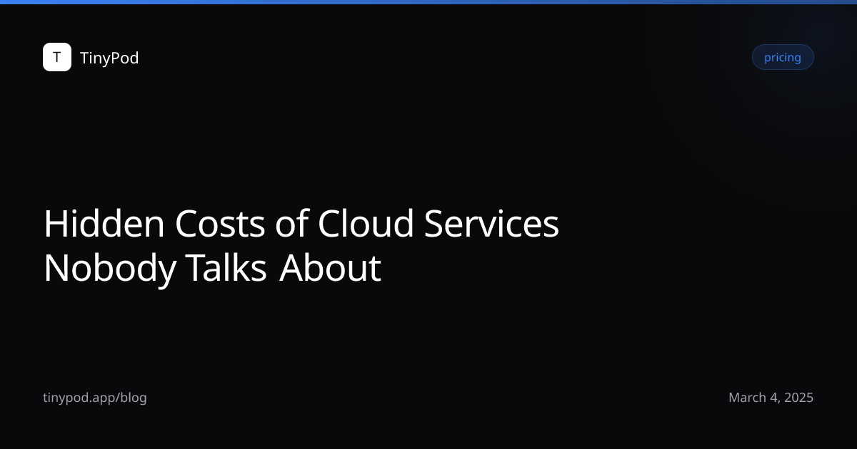 Hidden Costs of Cloud Services Nobody Talks About