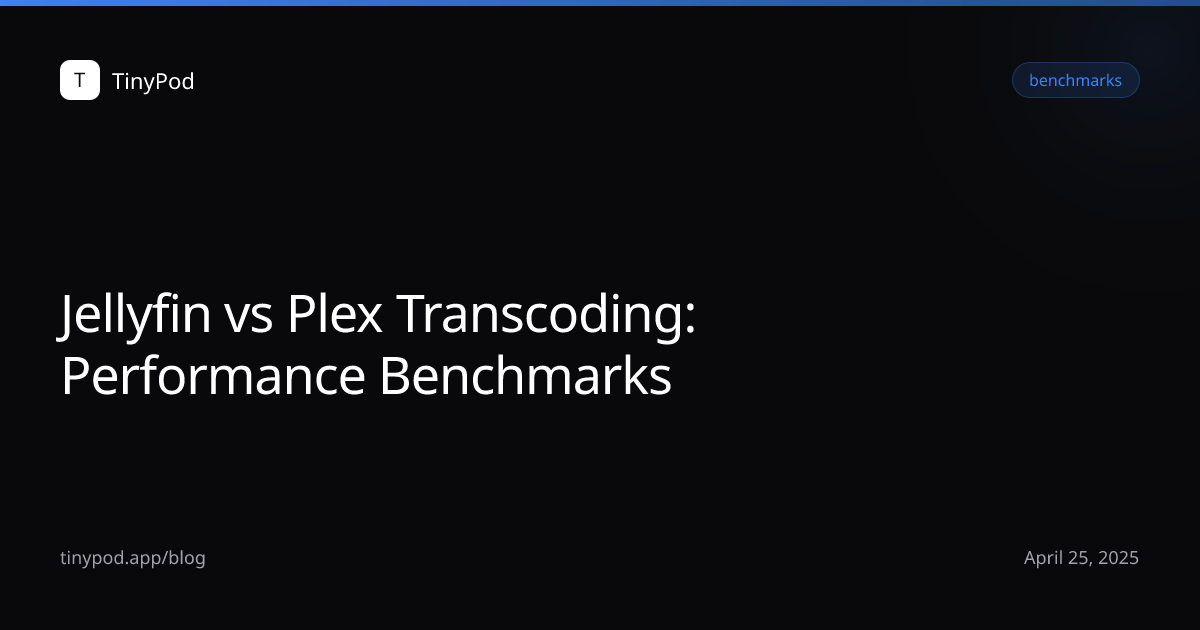 Jellyfin vs Plex Transcoding: Performance Benchmarks