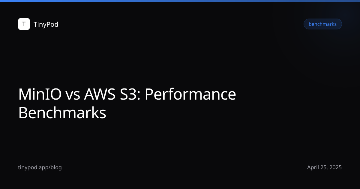 MinIO vs AWS S3: Performance Benchmarks