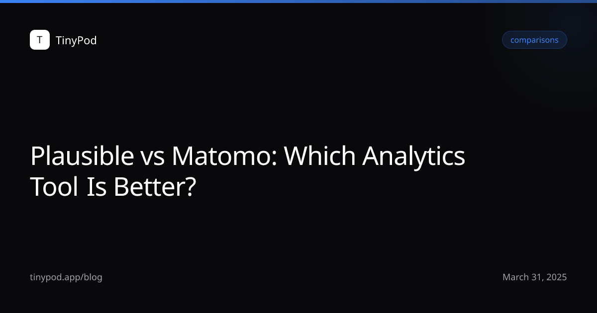Plausible vs Matomo: Which Analytics Tool Is Better?