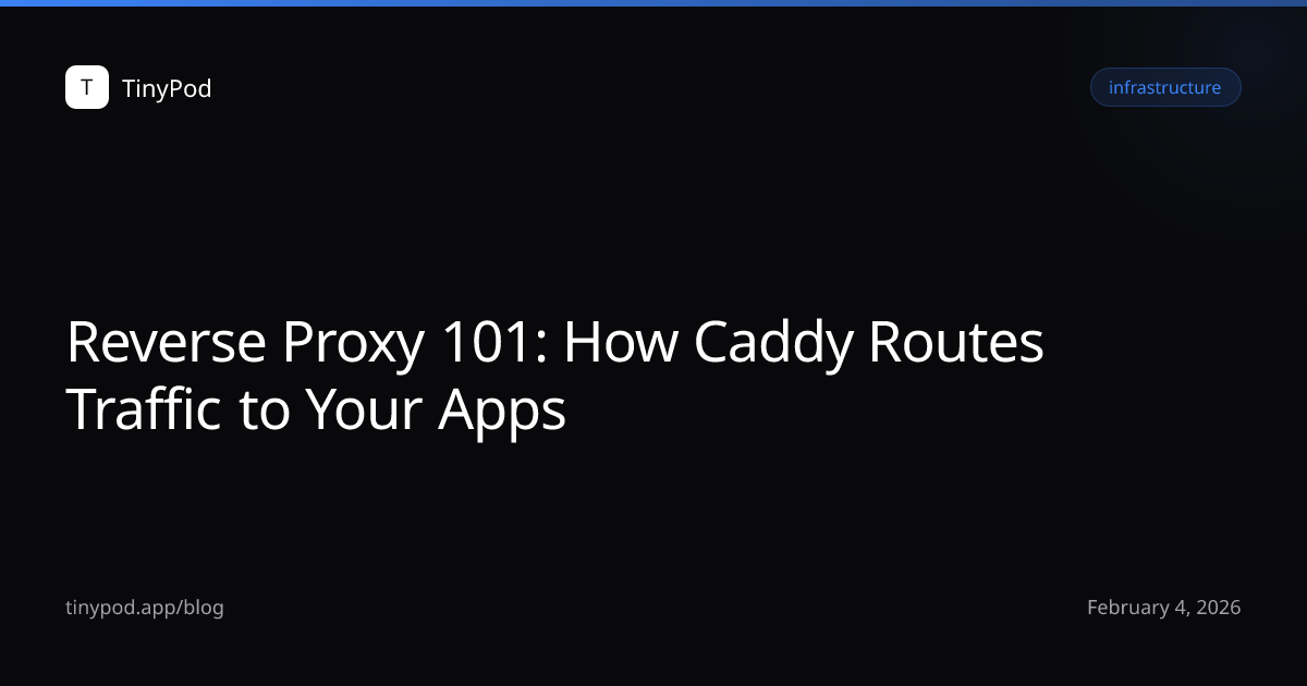 Reverse Proxy 101: How Caddy Routes Traffic to Your Apps