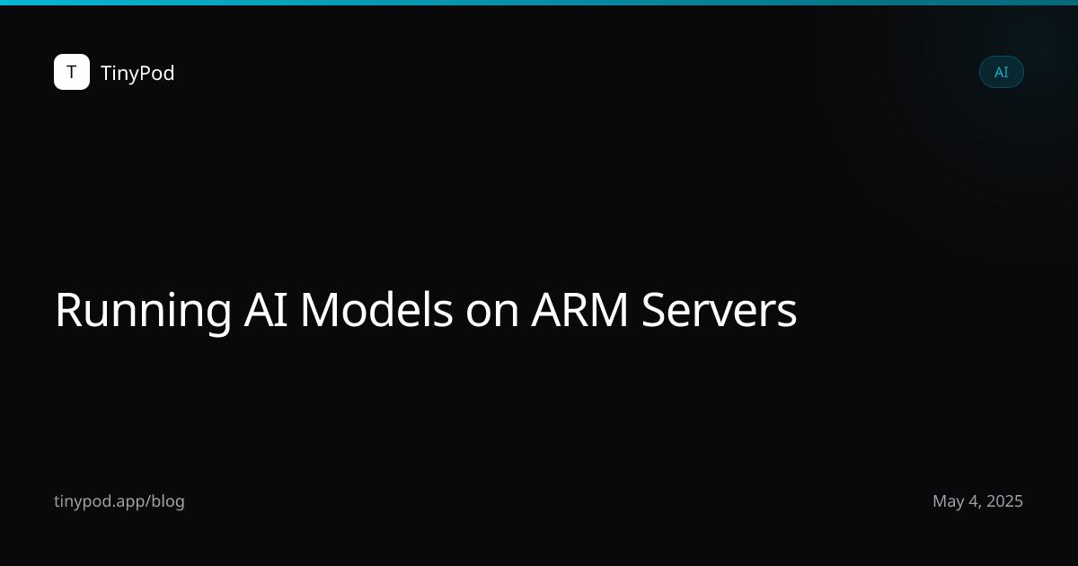 Running AI Models on ARM Servers