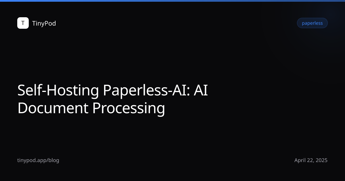 Self-Hosting Paperless-AI: AI Document Processing