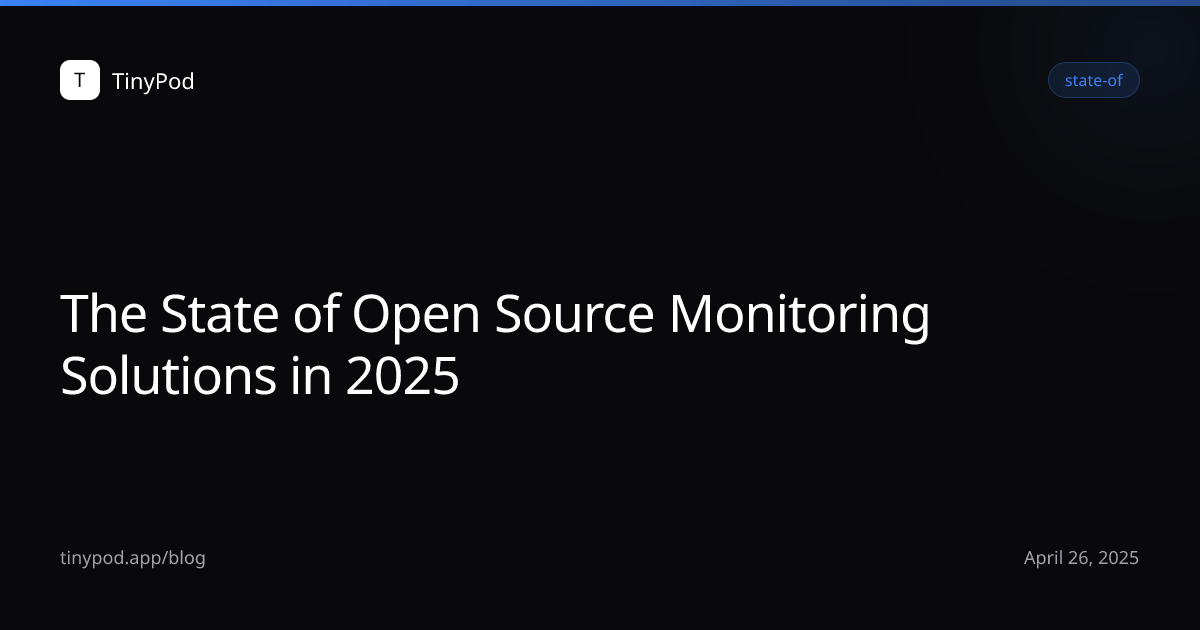 The State of Open Source Monitoring Solutions in 2025